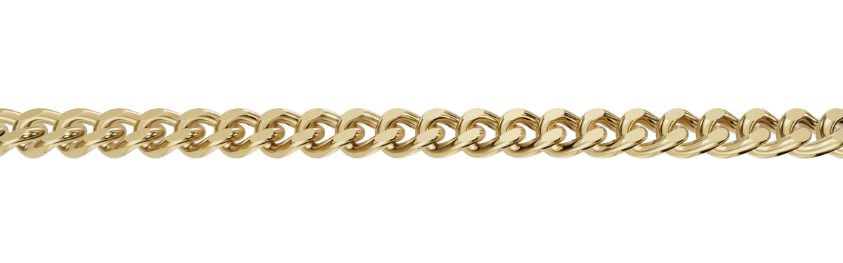 Kultainen panssariketju 1,2 mm 9K Keltakulta HM Koru