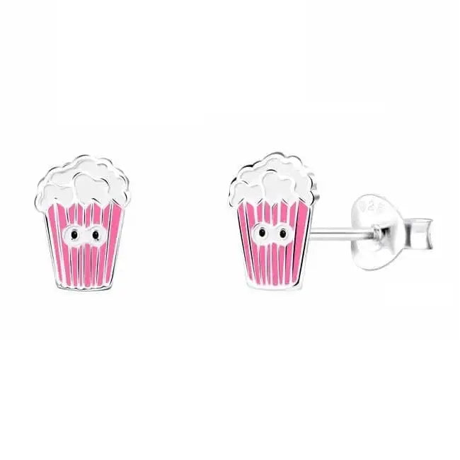 Hopeakorvakorut popcorn pinkki - hopeakorvakorut