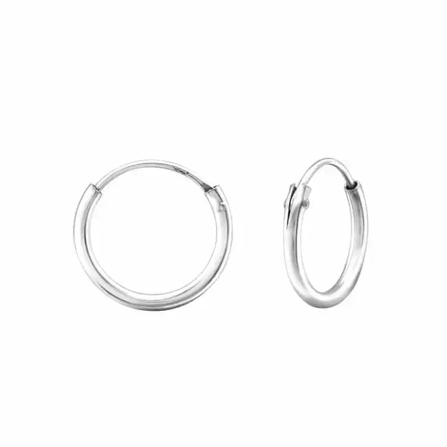 Hopeakorvarekaat 12 mm - hopeakorvakorut