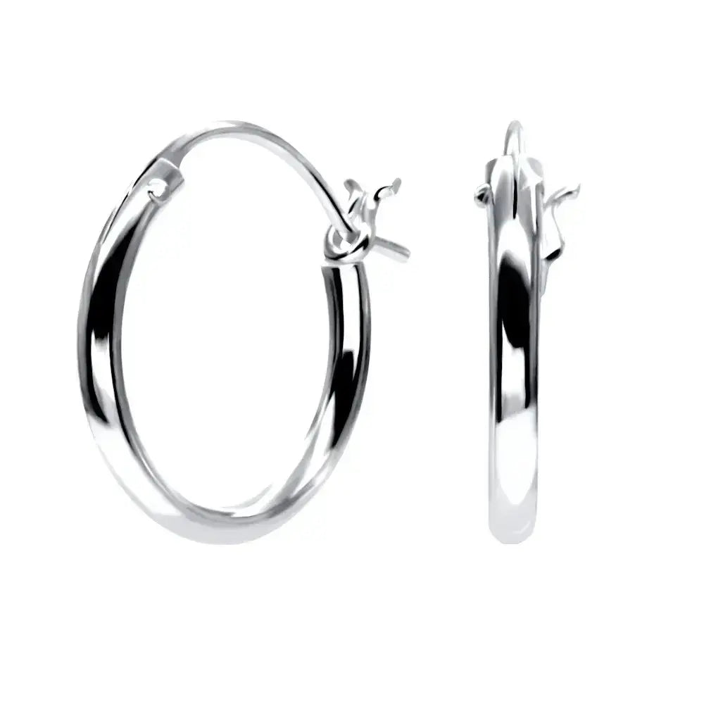 Hopeiset korvarenkaat 12 mm - hopeakorvakorut