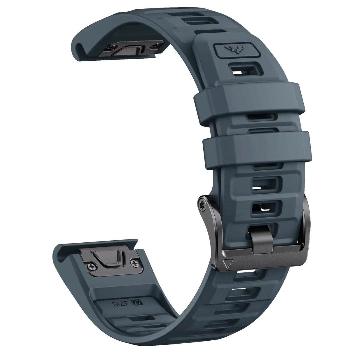 Sisu Fortis Garmin Fenix silikoniranneke pikakiinnityksellä, tummansininen, 22 mm HM Koru