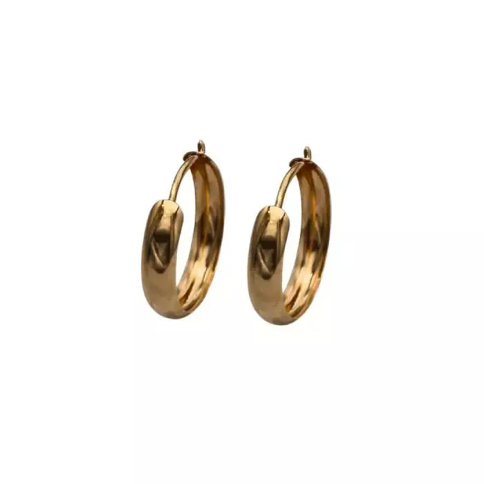 Kultaiset korvarenkaat 14K keltakulta 12 mm HM Koru