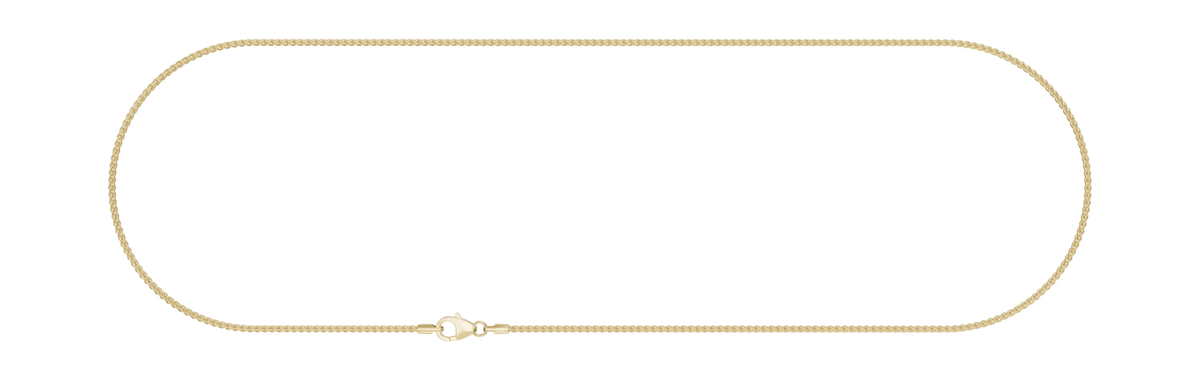 Kultainen vehnäketju 1,7 mm 14K keltakulta HM Koru