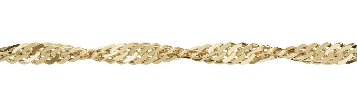 Kultainen singaporeketju 1,8 mm 14K keltakulta HM Koru
