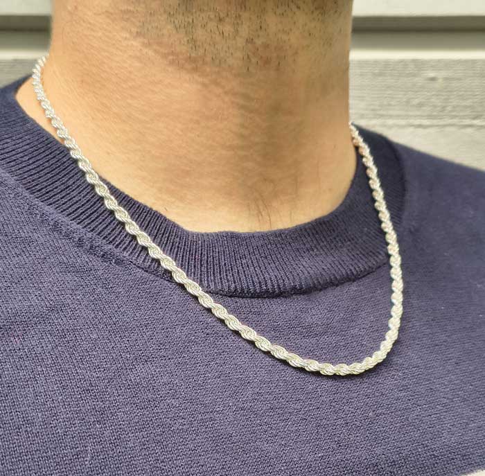 Hopeinen cordellketju 4,2 mm HM Koru