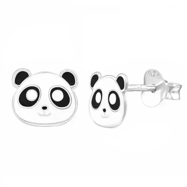Hopeakorvakorut panda - hopeakorvakorut