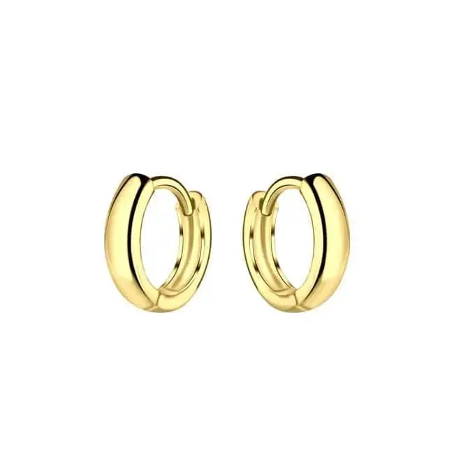 Kullatut rengaskorvakorut 2 x 10 mm - hopeakorvakorut