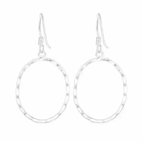 Ovaalit hopeakorvakorut 20 x 23 mm - hopeakorvakorut