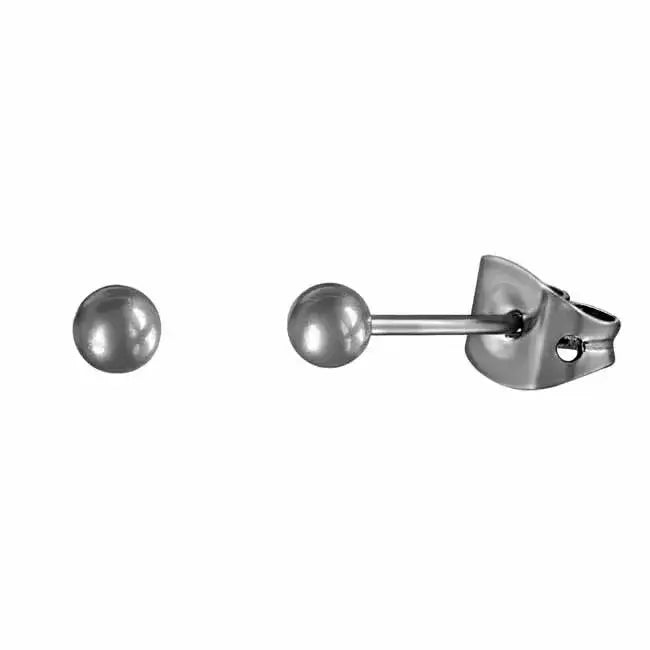 Titaaniset pallokorvakorut 3 mm - titaanikorvakorut