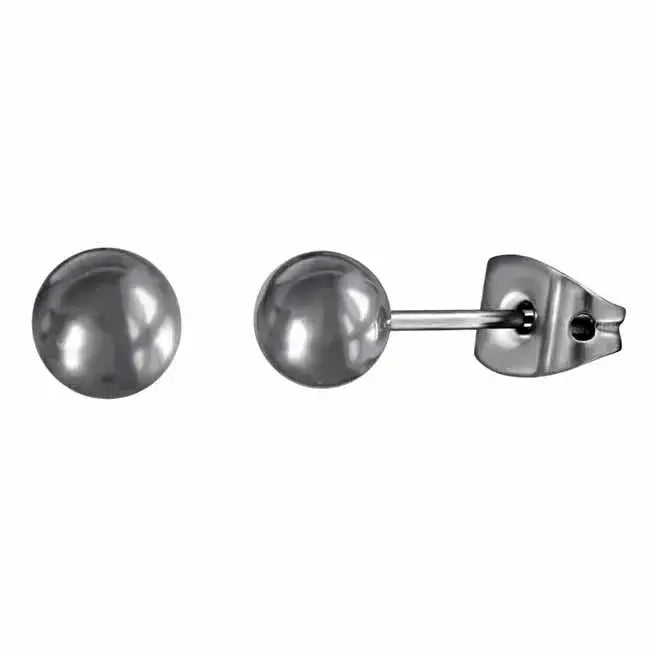 Titaaniset pallokorvakorut 5 mm - titaanikorvakorut