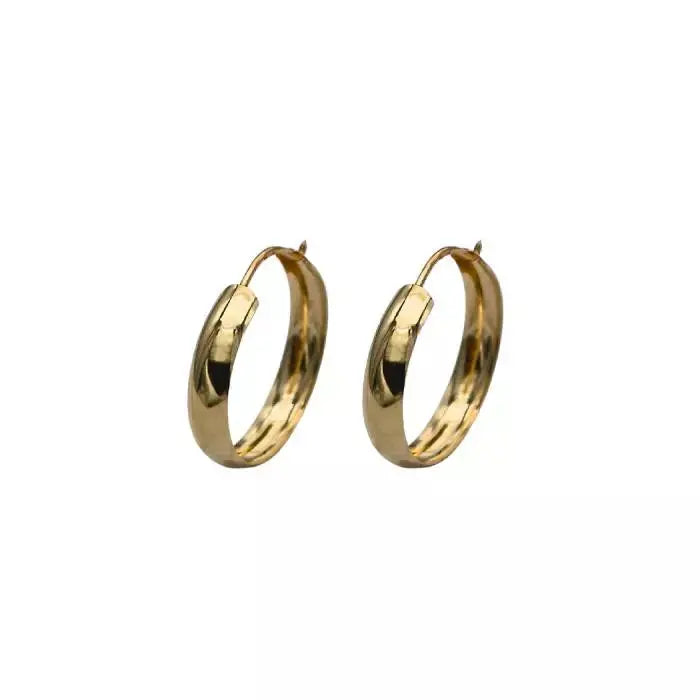 Kultaiset korvarenkaat 14K keltakulta 13 mm HM Koru