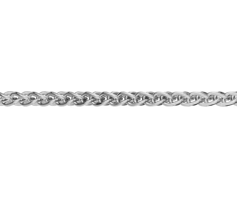 Kultainen vehnäketju 1,3 mm 14K valkokulta HM Koru